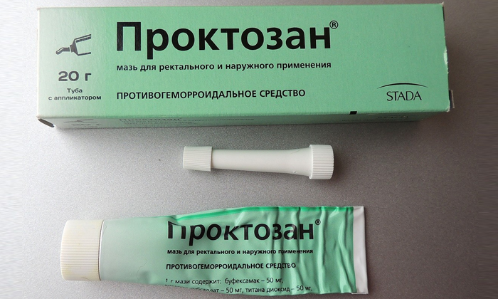 Побочное действие компонентов мази Проктозан проявляется редко