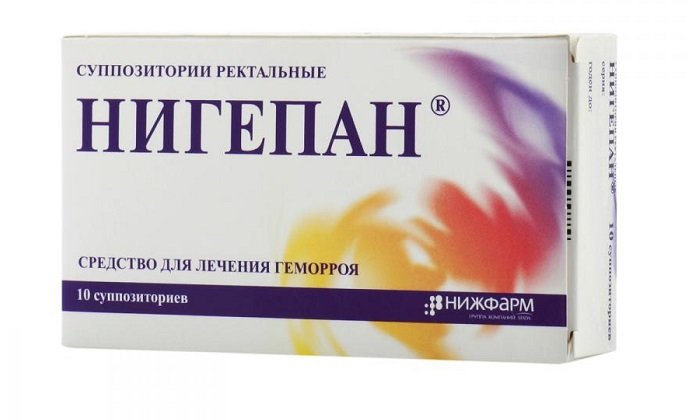 Аналог свечей с анестезином - препарат Нигепан