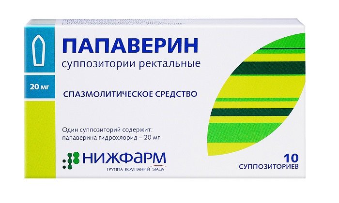 В Папаверине суппозиториях ректальных вспомогательным веществом идет полусинтетические глицериды
