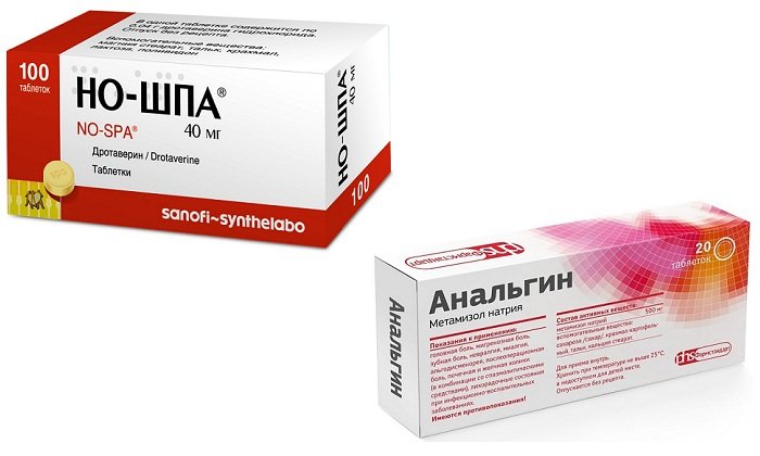 Избавиться от боли можно с помощью обезболивающих и прочих препаратов. Болезненные ощущения исчезнут, если использовать Но-шпу с Анальгином
