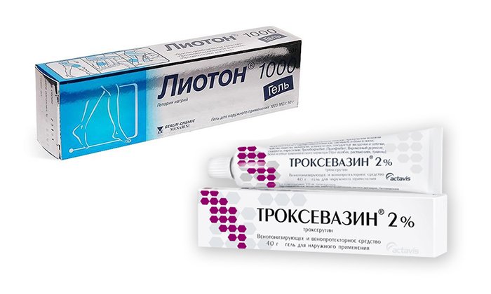 Эффективно борются с патологиями сосудов медикаменты Лиотон и Троксевазин