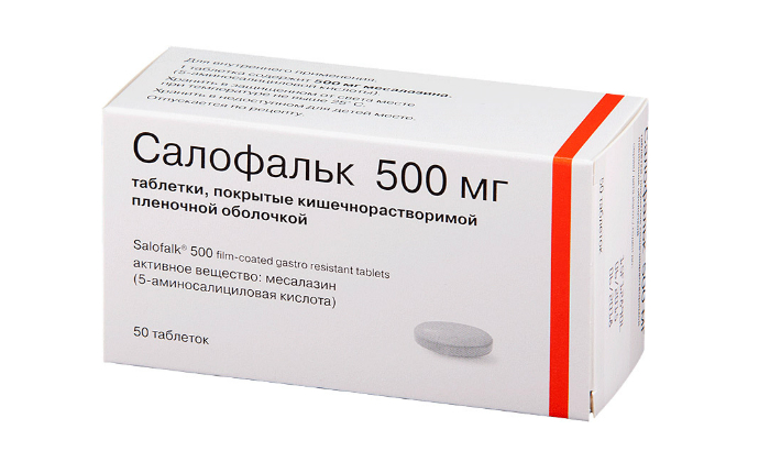 Салофальк относится к группе противовоспалительных и противомикробных кишечных препаратов