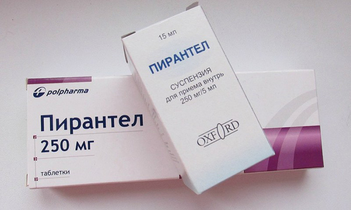 Для лечения гельминтозов, вызванных круглыми червями, применяют Пирантел